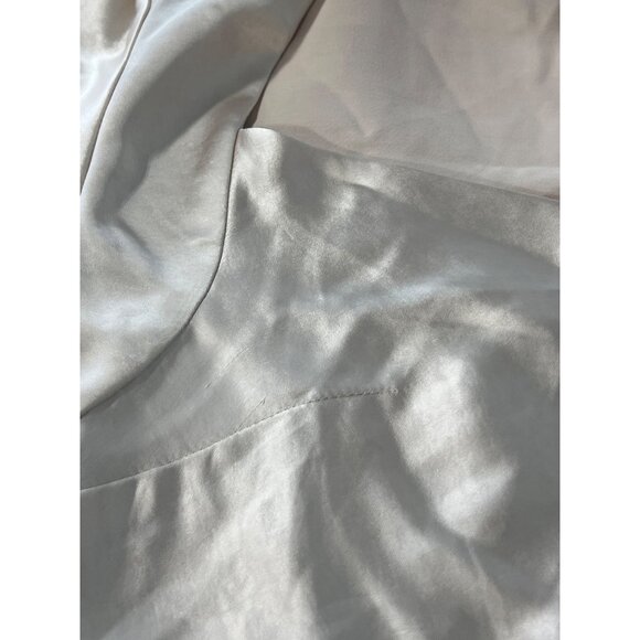 Selfie Leslie Sydney Dress Size Small Angel Sleeve Cowl Satin Champagne 636.23 - Picture 9 of 11